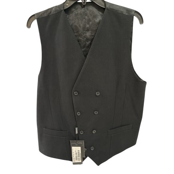 Dolce & Gabbana Men's Designer Black Vest Waistcoat G7531T Sz 50 (Italy) NEW - Picture 1 of 9